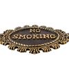 Handcrafted No Smoking Sign Plate Elegant Metal Warning Plaque for Home, Office, or Business Use Stylish Decorative Signage Clear Engraving