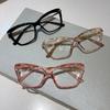 Retro Anti Blue Women Clear Eyeglasses Cat Eye Glasses Frame Women Men Alloy Resting Lense Optical Spectacle Eyeglass