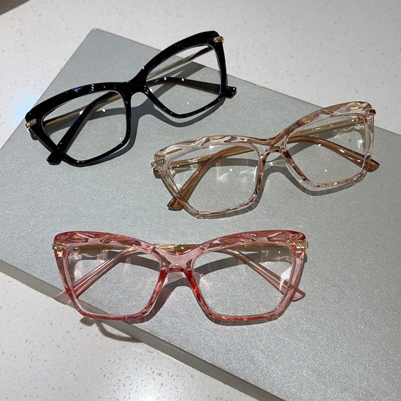 Retro Anti Blue Women Clear Eyeglasses Cat Eye Glasses Frame Women Men Alloy Resting Lense Optical Spectacle Eyeglass