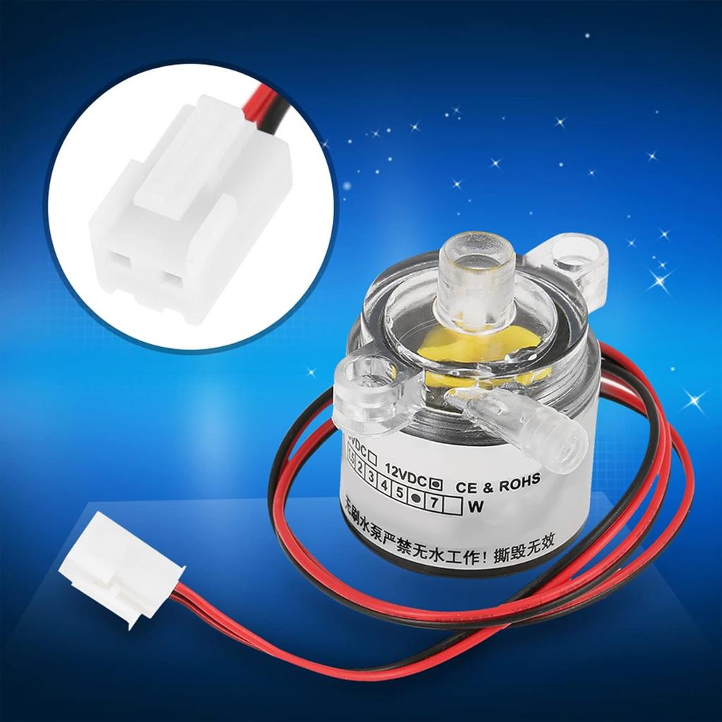 Brushless DC, Submersible, White Food Grade Brushless Submersible for Aquarium, Fountain, Small Fish Pond (6W)