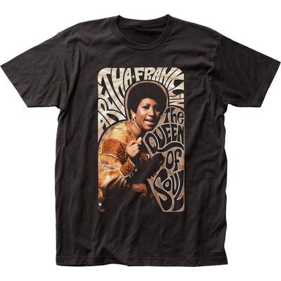 Aretha Franklin Regina dell'Anima T-shirt da Uomo Soul Music Tee Nuova di Zecca Nera