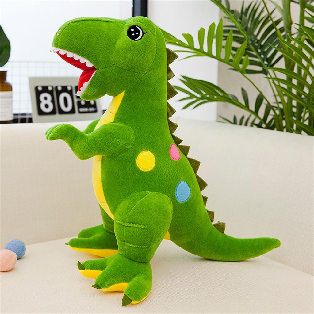 Dinosaur Plush Toy Bright Colors Soft Comfortable Cute Appearance Cartoon Dinosaur Stuffed for Kids Birthday Gifts