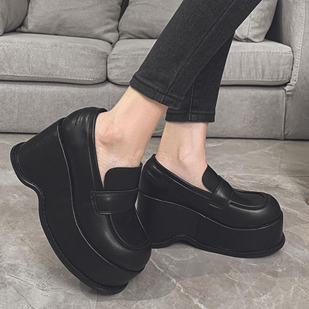 Chunky Platform Wedge Pumps For Women  New Spring Summer Goth Punk Lolita Mary Janes Women Shoes Party Comfy Ladie Loafers