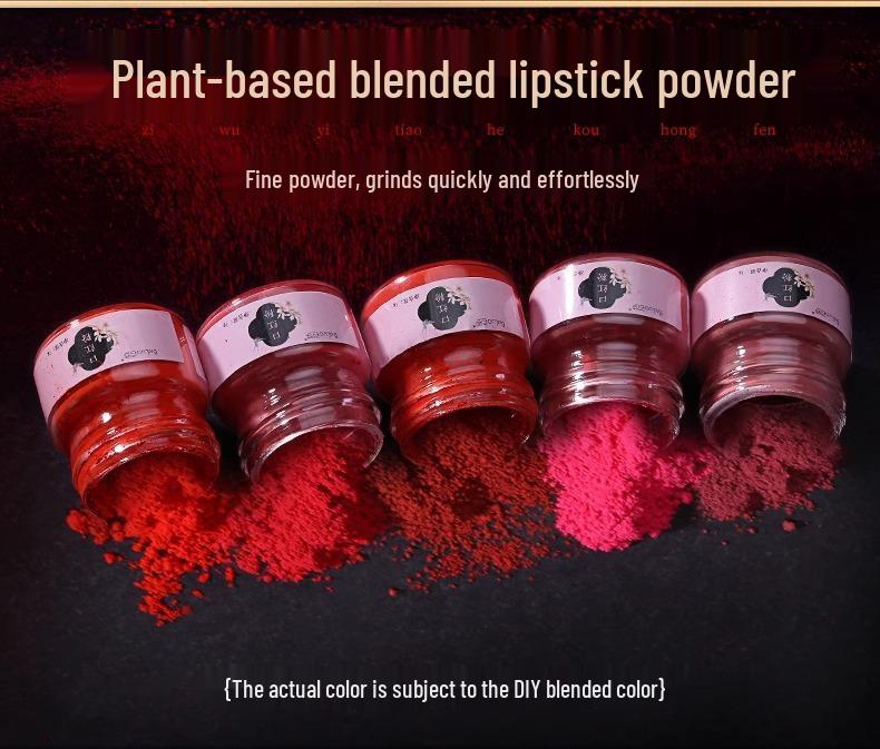 DIY Lipstick Superfine Plant-Based Color-Changing Powder