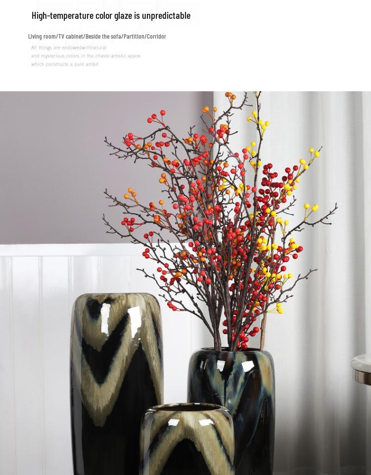 Handmade Large Ceramic Floor Vase for Living Room or Hotel - Perfect for Fresh Flowers