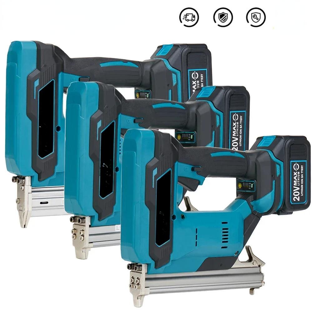 Gerade U Klammern Bürstenloser Tacker Nagler Kabellos Tragbar Elektrische Nagelpistole