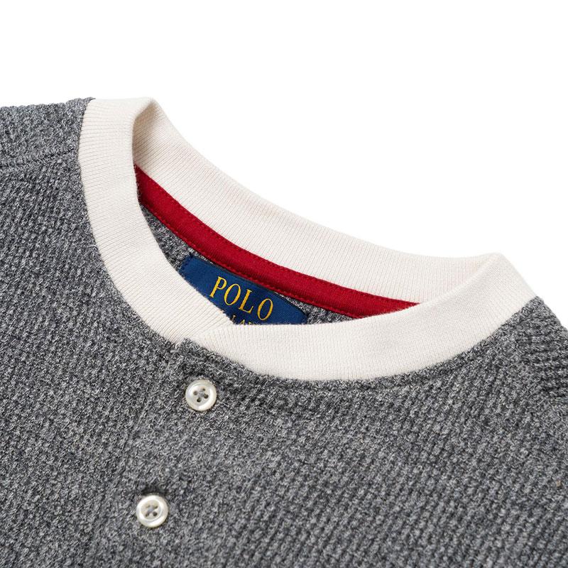 Polo Ralph Lauren Waffle Knit Cotton Henley Shirt Kids Tops CWPOTSHY8021226-020