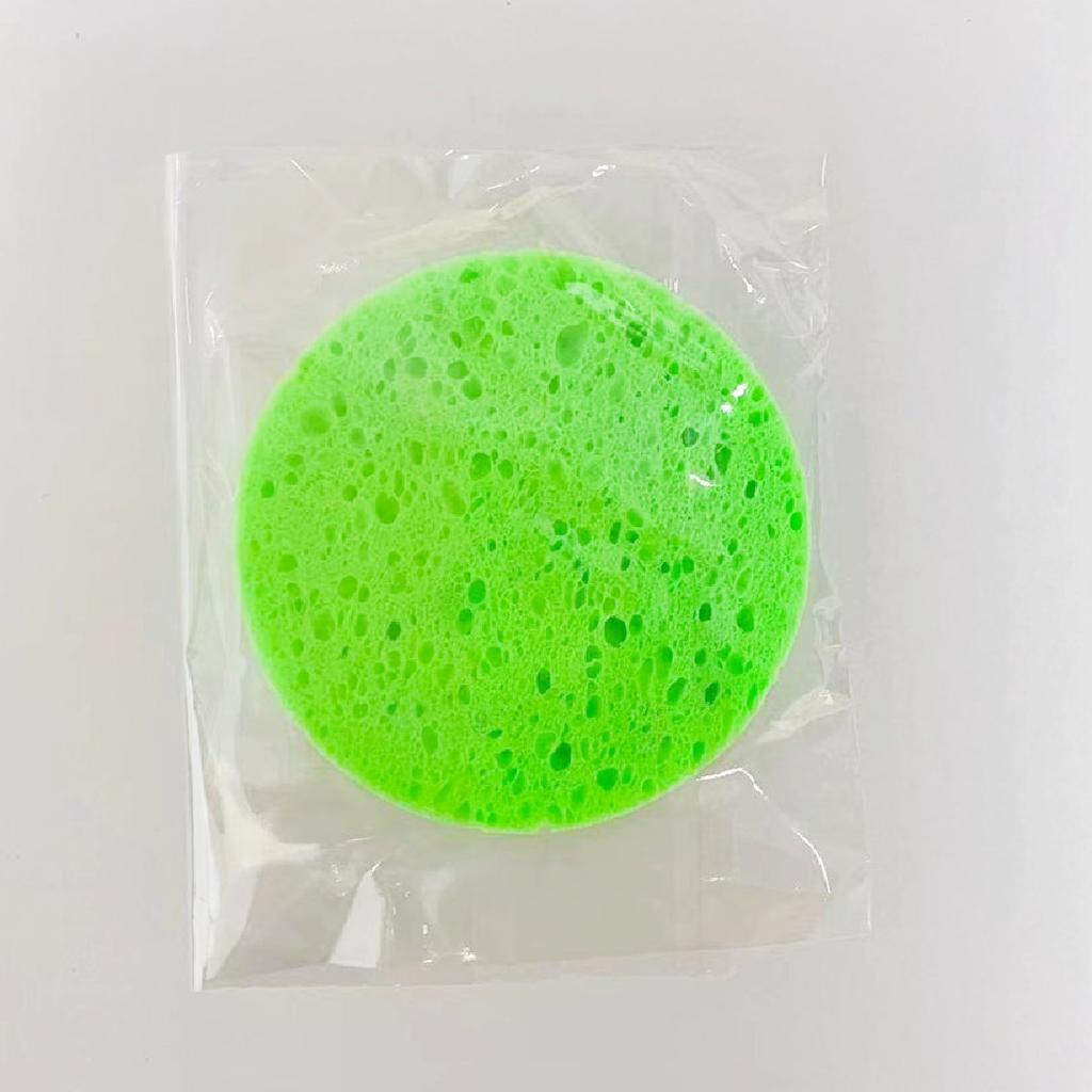 5Pcs Natural Exfoliating Face Wash Cleansing Puff Flutter Sponges Deep Remover To Headband Cosmetic Sponges Facial Clean Tool New