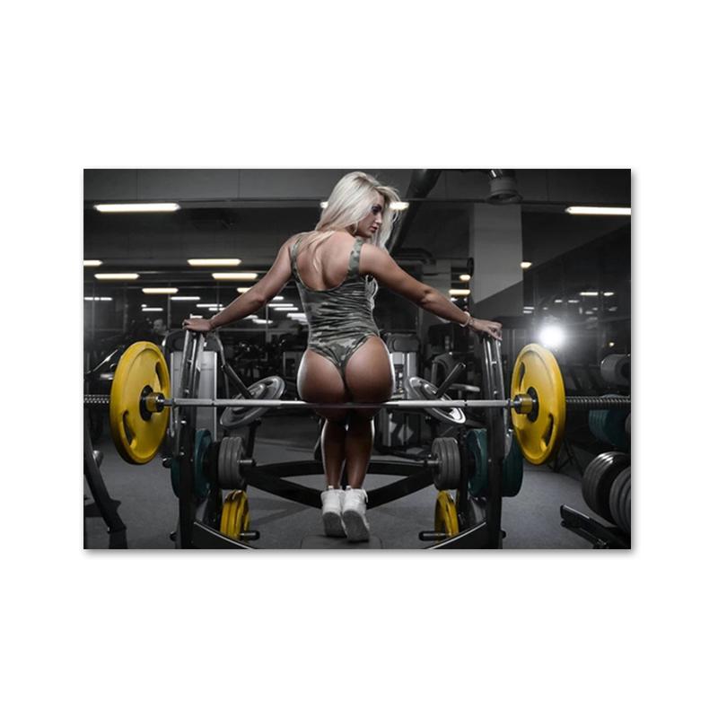 

Сексуальный Бодибилдинг Девушка Мышцы Фитнес Плакат и принты Спортивная Картина на Холсте Настенная Картина для Тренажерного Зала Гостиная Домашний Декор 60x90cm No Framed