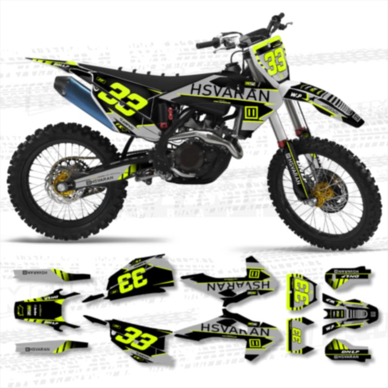 MCHMFG  Team Motorcycle Graphics Decals Stickers Kit for Husqvarna Decal 19-22 TC FC TX FX FS 20-23 TE FE 125-450CC 006