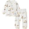 TONGTAI Kids' Pure Cotton Thermal Underwear & Pajama Set