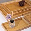 Bamboo Rectangular Tea Tray Set (2-Pack)