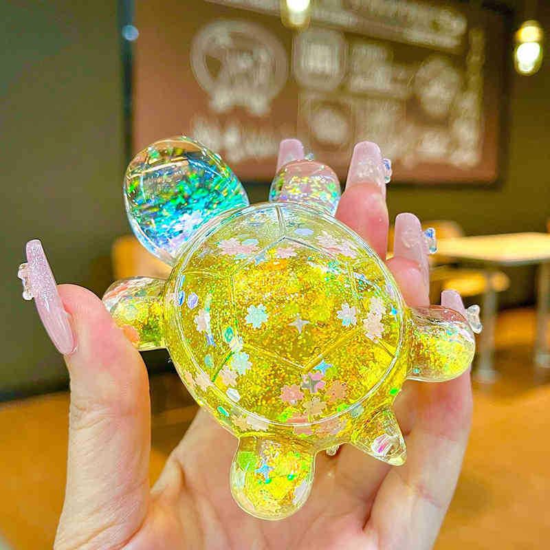 Ornamente luminoase colorate DIY, bijuterii creative sclipitoare, nisipuri mișcătoare, mari, ornamente pentru desktop, auto