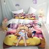 Cartoon Shugo Chara Duvet Cover Children Hinamori Amu Cute Polyester Soft Breathable Comforter Animation Bedding Set Queen King