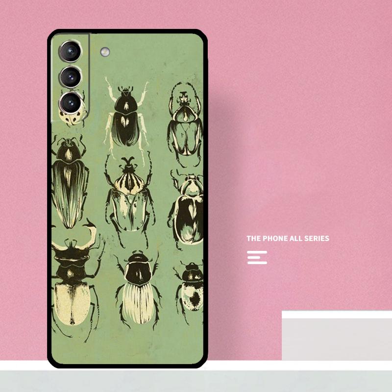 Beetles Insects Phone Case For Samsung Galaxy S26 S23 Ultra S20 S21 S22 S24 S25 Plus S10 S25 FE Cover Coque