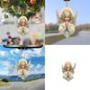 Acrylic Angel Car Interior Decor Pendant For Stylish Vehicle Accessories