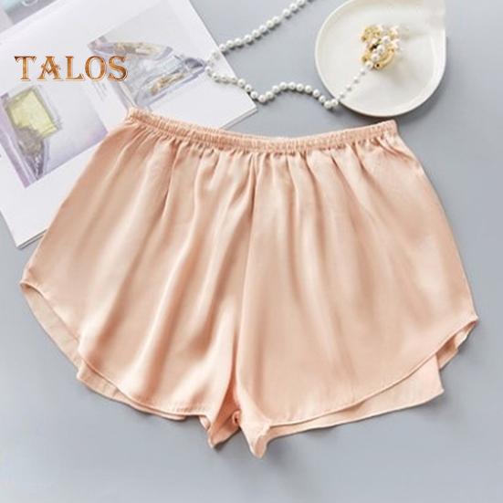 Nahtlose Sicherheitsunterwäsche aus Eisseide für Damen, dünne Shorts für den Sommer, einfarbig, lockere Passform, Sicherheitsshorts für den Alltag