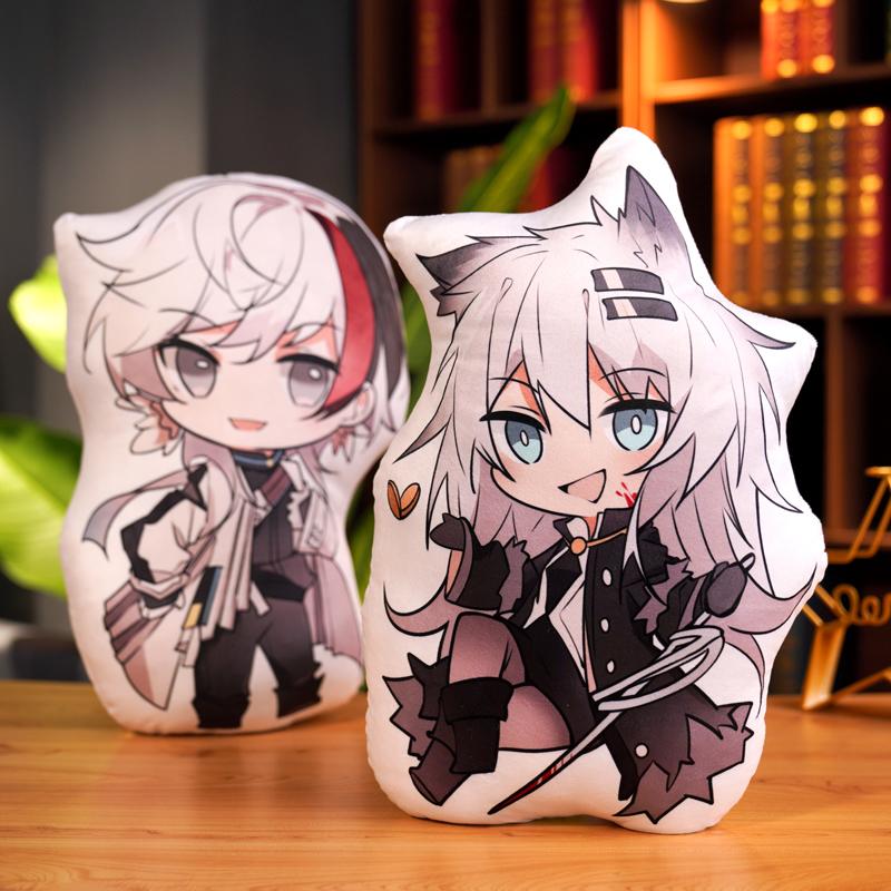 Non-Toxic 45Cm Arknights Pillow Game Amiya Lappland Gladiia Pillow Double Sided Printing Cushion Plushies Cute Fans Gifts Home Decoration