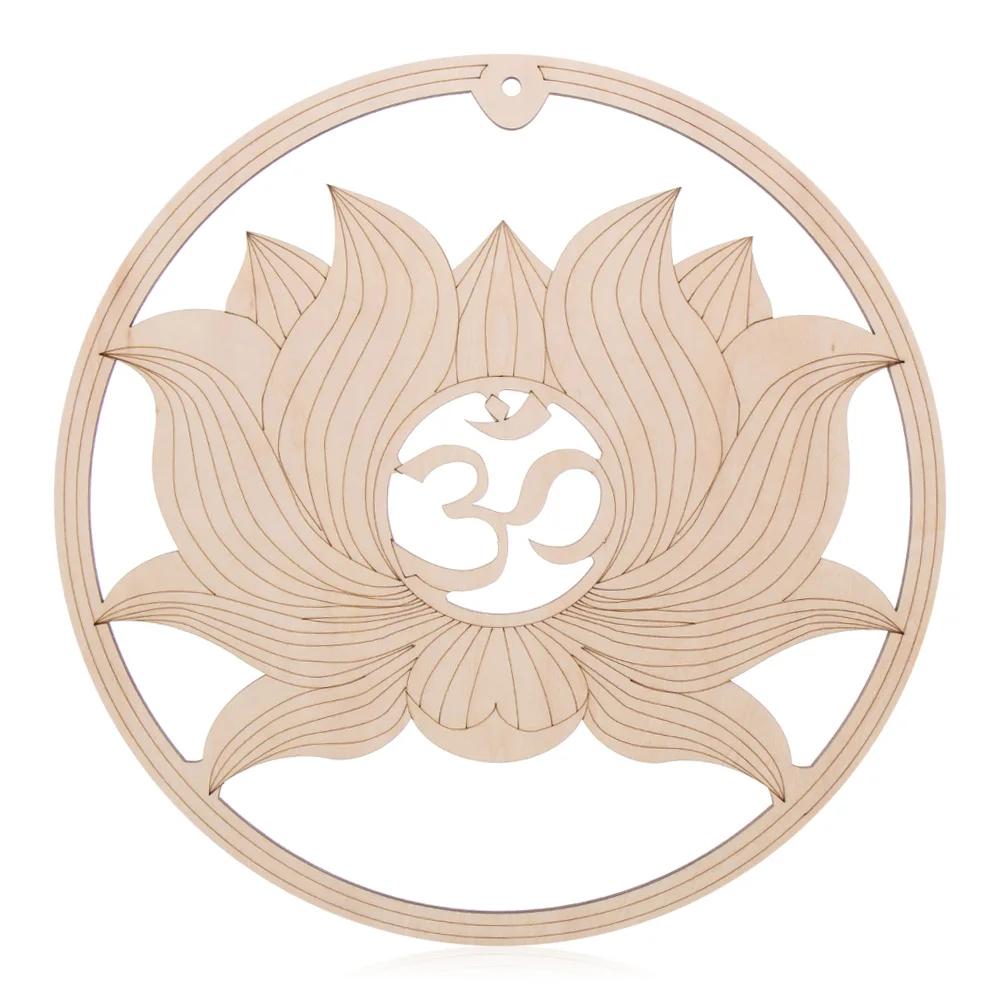 Flower Of Life Energy Mat Slice Wood Base Wooden Wall Sign Laser Cut Handmade Coasters Making Sacred Geometry Ornament Decor