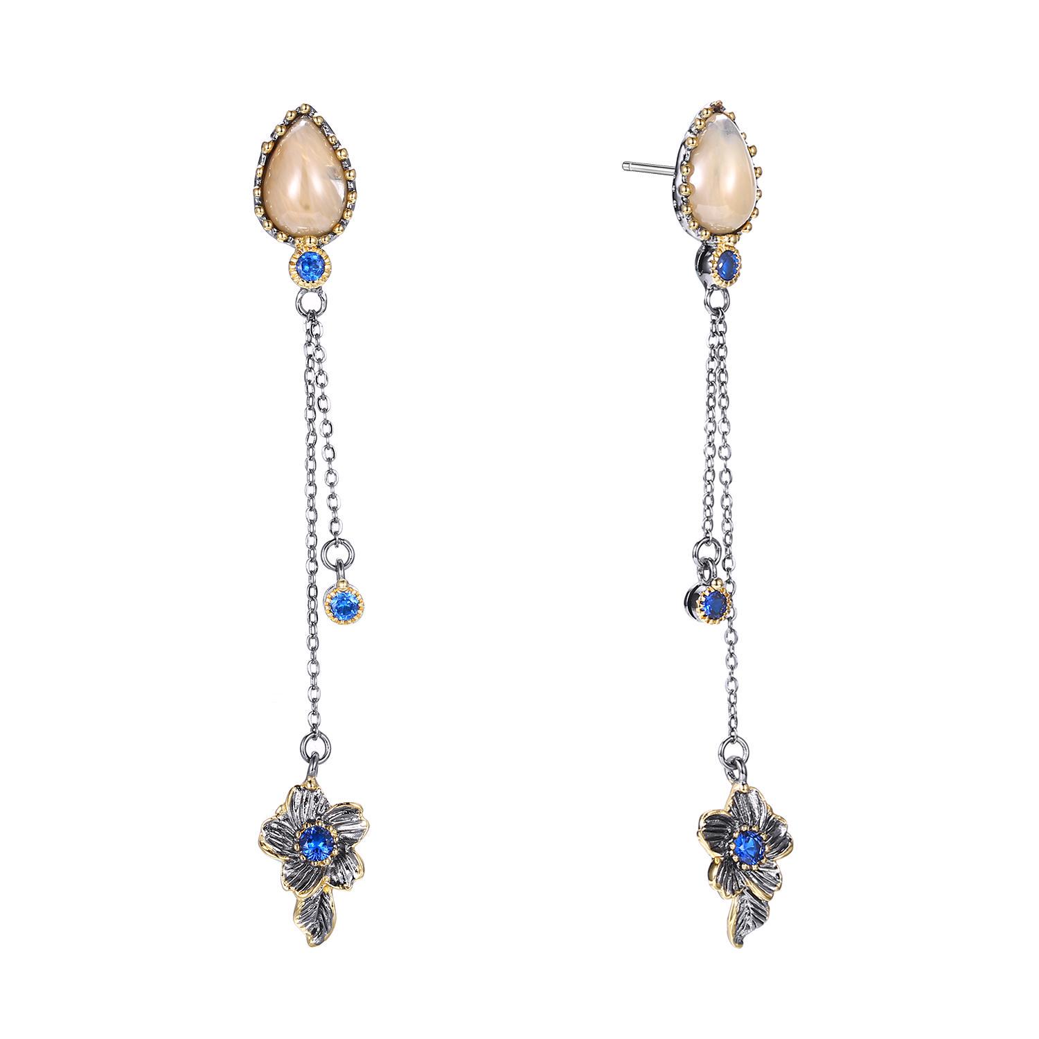 

YLKBTY Женские серьги с подвесками 9.7*1.3CM коричневый