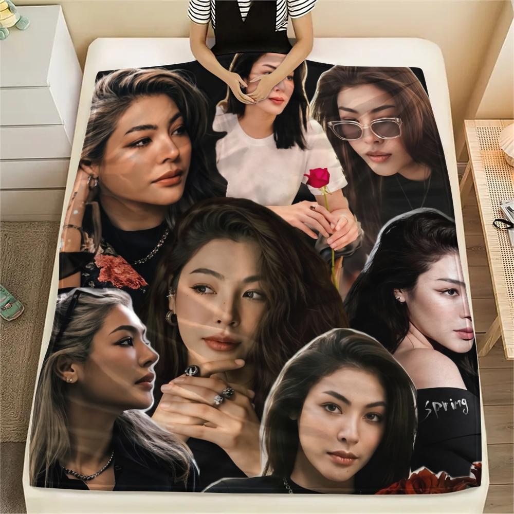 Faye Peraya pattern Flannel Blanket, High quality Comfortable for All Seasons, Home Decor, Warmth and Comfort, Perfect for Gifts.