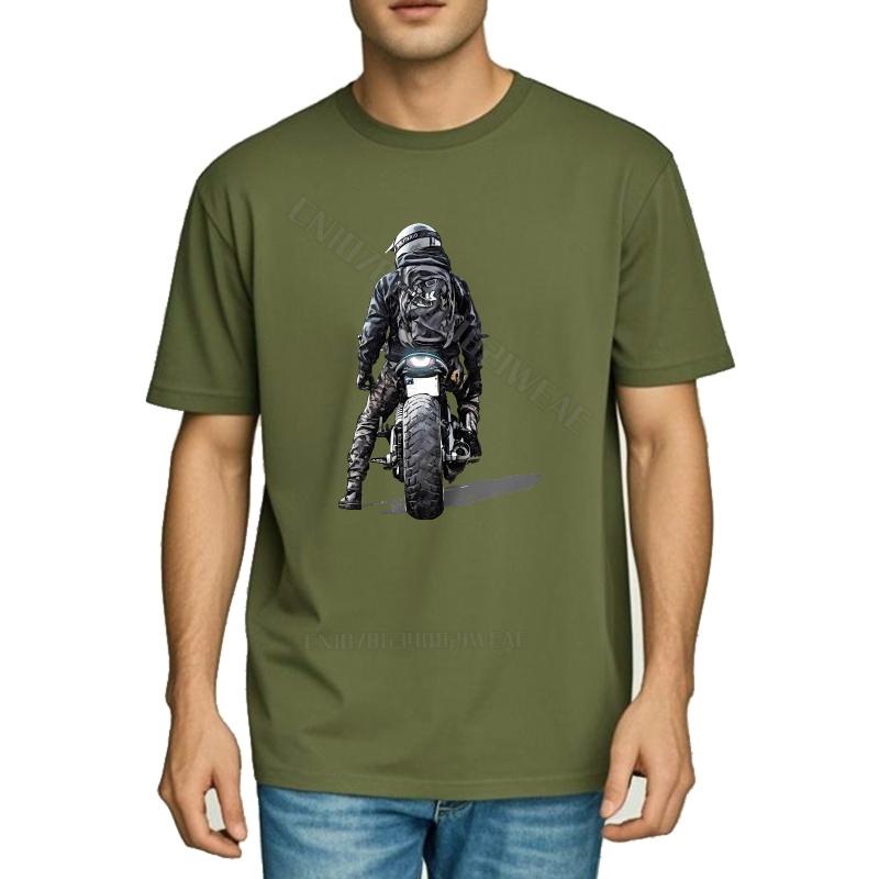 Unisex teeshirt Adult Vintage Tshirt Motorcycle Rider In Dark Night Comfortable Cheap Tshirt Anime Vintage Tshirt ONeck