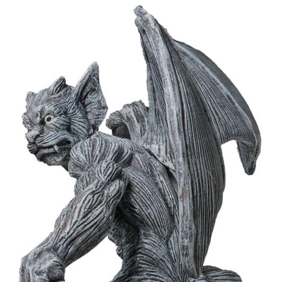 Gothic Gargoyle Fence Hanger Resin Dragon Winged Gargoyle Ornament Climbing Gargoyle Figurine for Garden Wall Porch Railings And Patio Decoration