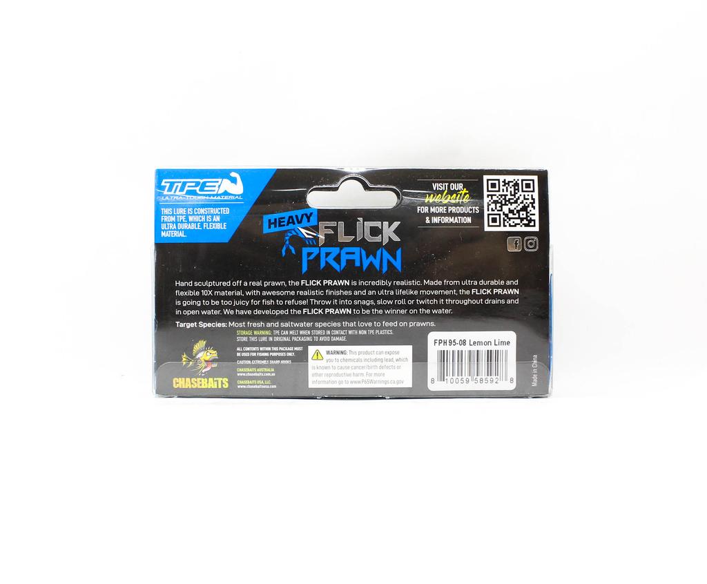 Chasebaits Flick Prawn Heavy 95 Mm 7 Grams Sinking Lure 08 (5928)