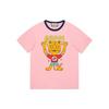 T-Shirts Men's Pink Crew Neck Moderate Straight Fit 703439-XJEI3-5904