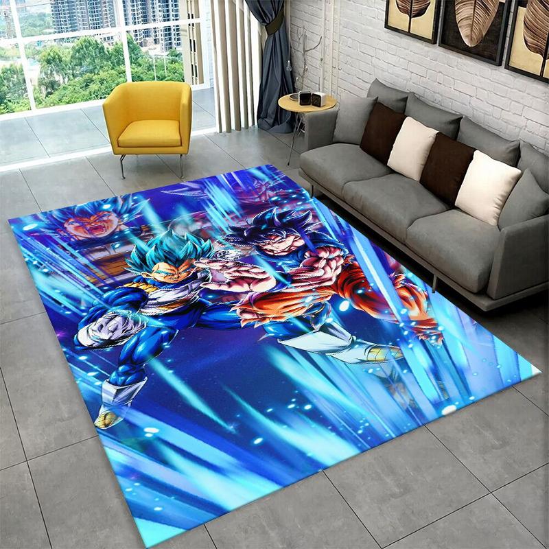 Retro Anime D-Dragon Ball Cartoon Game Non-Slip Area Rug for Living Room,Bedroom,Playroom,Carpet Floor Mat Home Decor Rug Kids