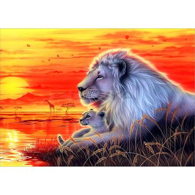 Pittura diamante 5D fai da te leone ricamo mosaico punto croce decorazione strass