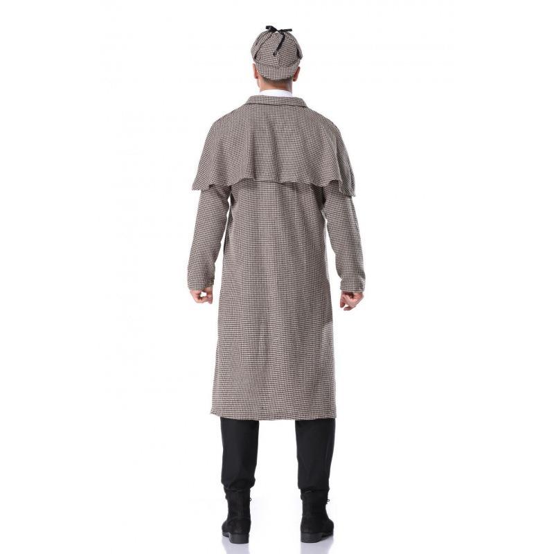Halloween Costume New Adult Male Sherlock Holmes Costume Detective Watch Costume