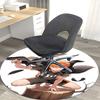 1pc Haikyuu Kuroo Tetsurou Anime Design Round Carpet - Office Chair Mat, Non-Slip Rug for Home Decor