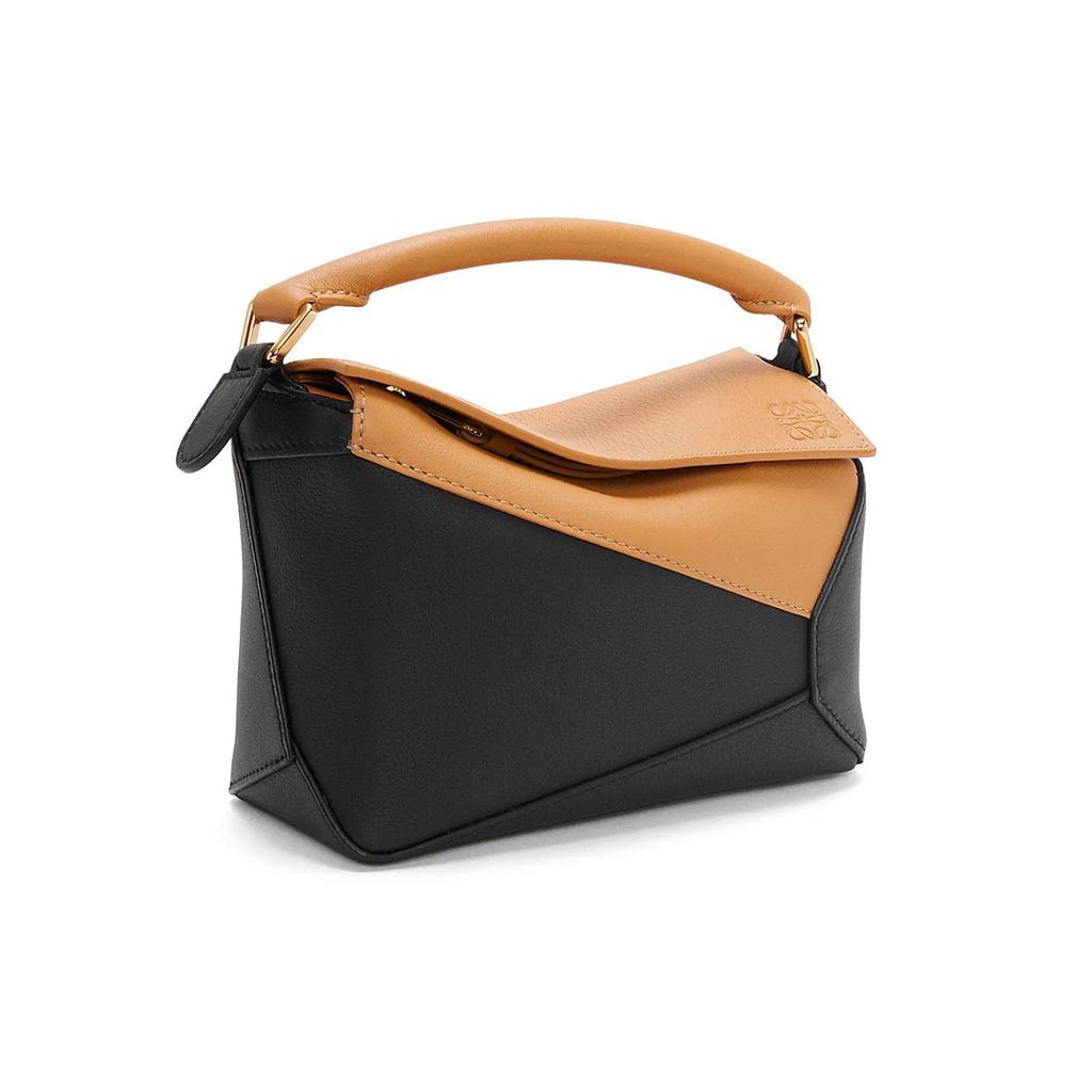 Loewe Taška 24 Jaro Léto Odnímatelný ramenní popruh Zip Otevřená Geometrické linie Kožená Mini ramenní crossbody taška A510P88X30-2727