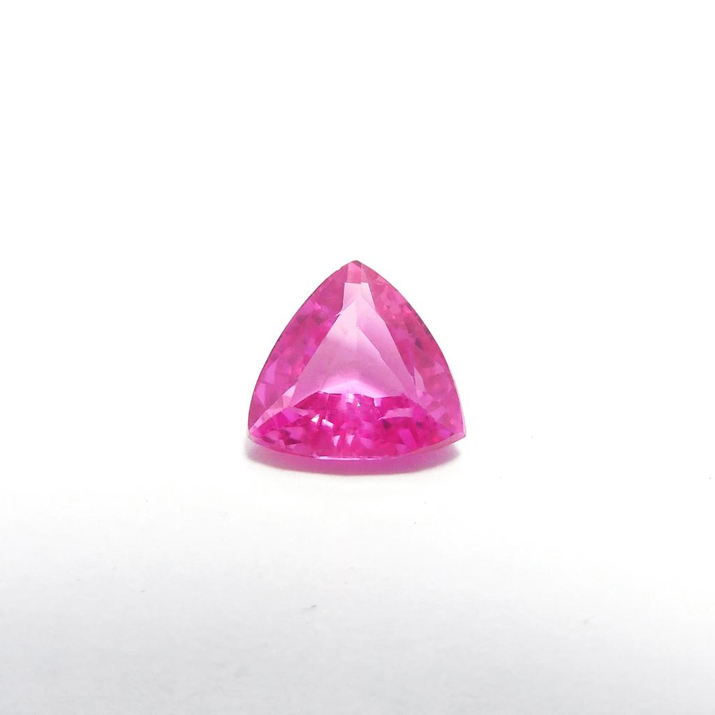 Natural Pink Ruby 2.70 Ct CERTIFIED Ring Size Loose Gemstone Trillion Shape