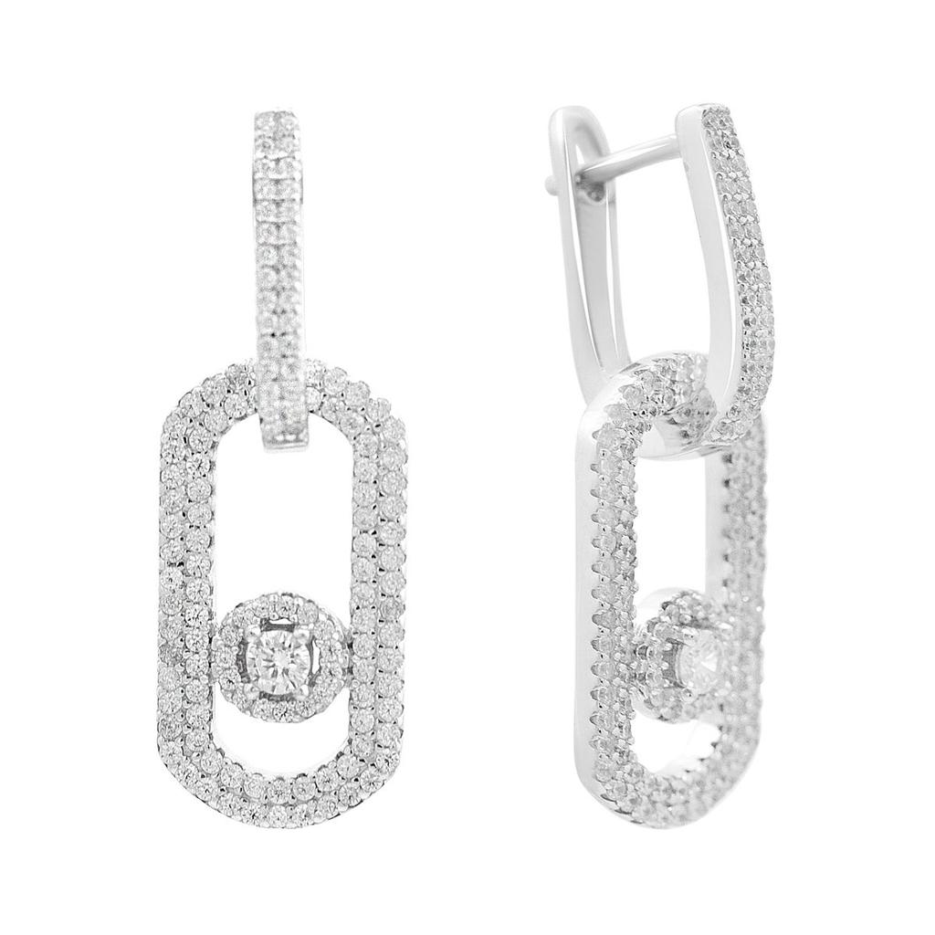 Orecchini in argento con zirconi cubici (2209171)
