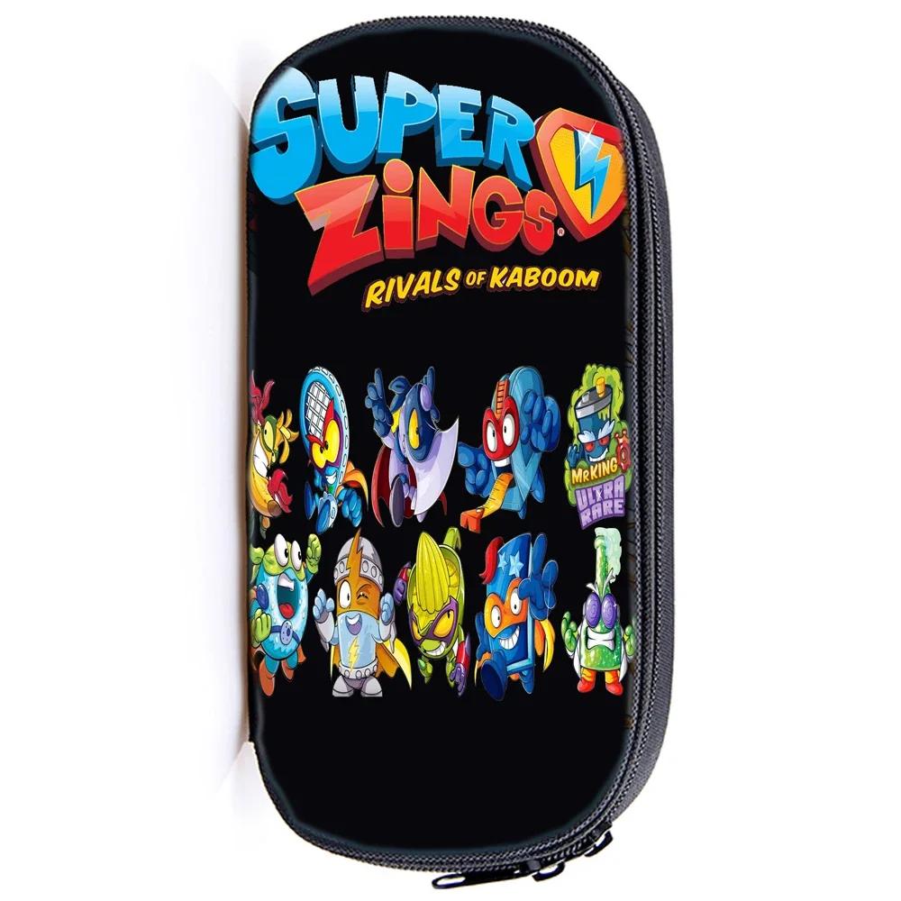 Super Zings Pencil Case Kids Pencil Holder Funny Superzings Printed Pen Bag Students Cute Bag Teens Bag Boy Girl For School