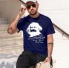 Karl Marx 2026 New Fashion Heavyweight Hot Selling Retro Printed Pattern Fun Round Neck Tshirt For Daily Comfort