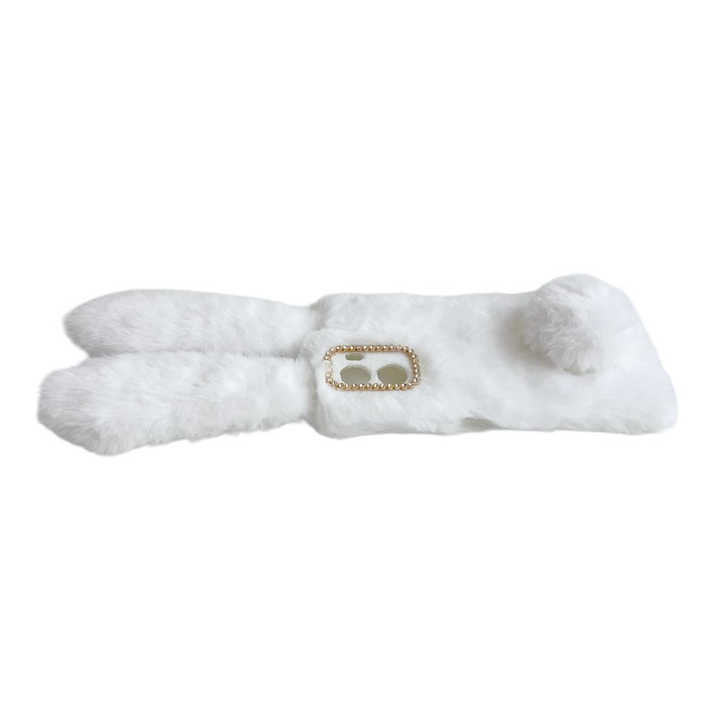For HMD Fusion 5G Case Plush Cute Bunny Winter Fluffy TPU Phone Cover