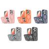KEYSION Lens Stand Magnetic Phone Case for MagSafe for iPhone 13 14 15 Pro Max 15 Plus Matte Translucent Shockproof Back Cover