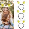 10pack Teen Girl Headbands Easters Headpiece Thin Cartoon Hairband Thanksgiving Hair Hoop Holiday Party Photo Props