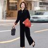 Mom's 2026 New Style Spring Autumn Velvet Tang Suit Shawl Jacket for Middle-aged Women