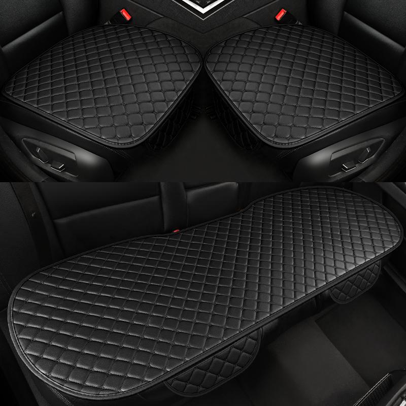 New Car Seat Cushion Universal Comfort Breathable Leather Diamond Grid Single Seat Multi-Pack Universal Vehicle Seat Pad