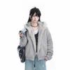 Retro Fur Collar Hooded Cotton Coat Women'S Winter Feeling Thickened Plush Cotton Coat
