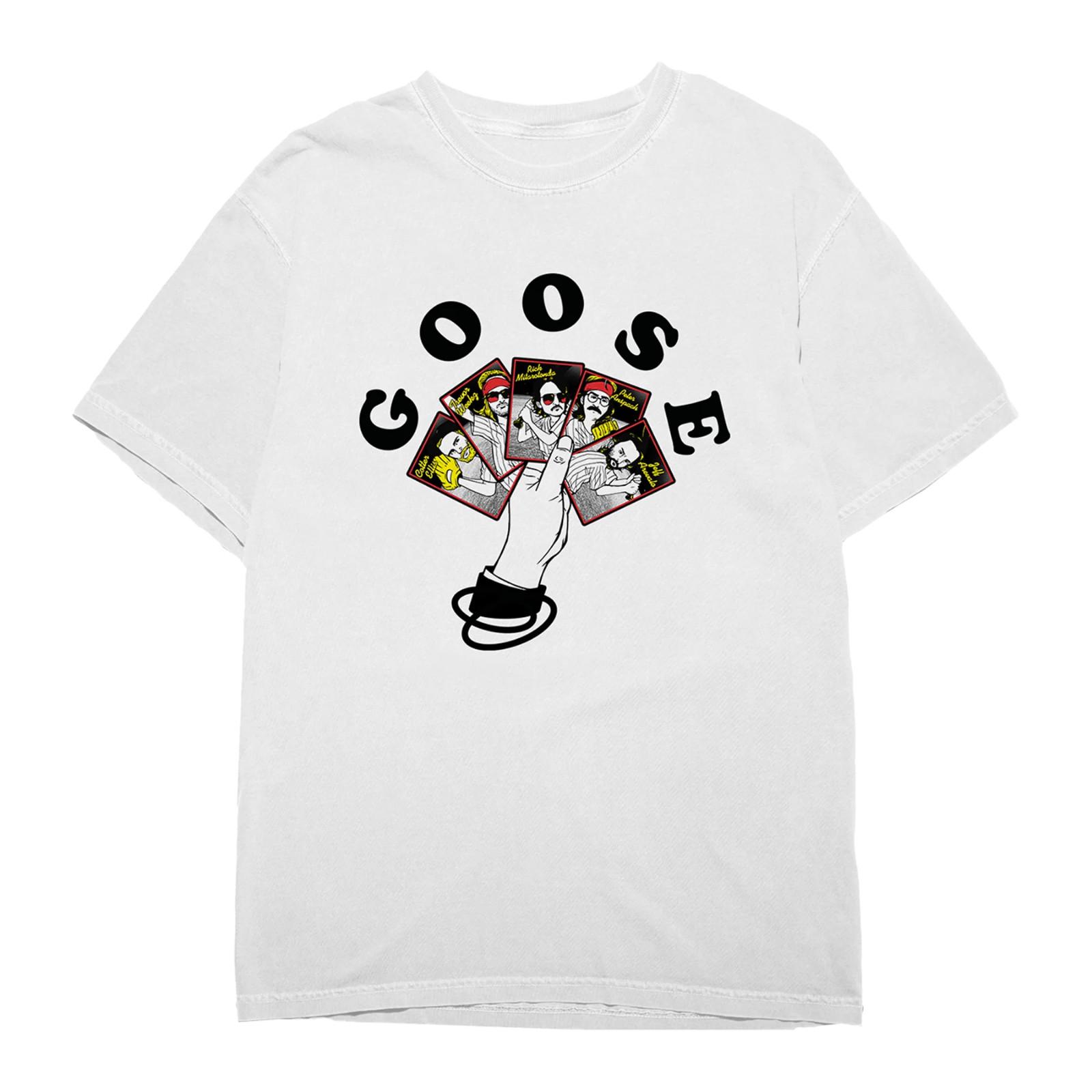 Vtg Goose Band Members Cotton Full Size White Unisex Shirt S