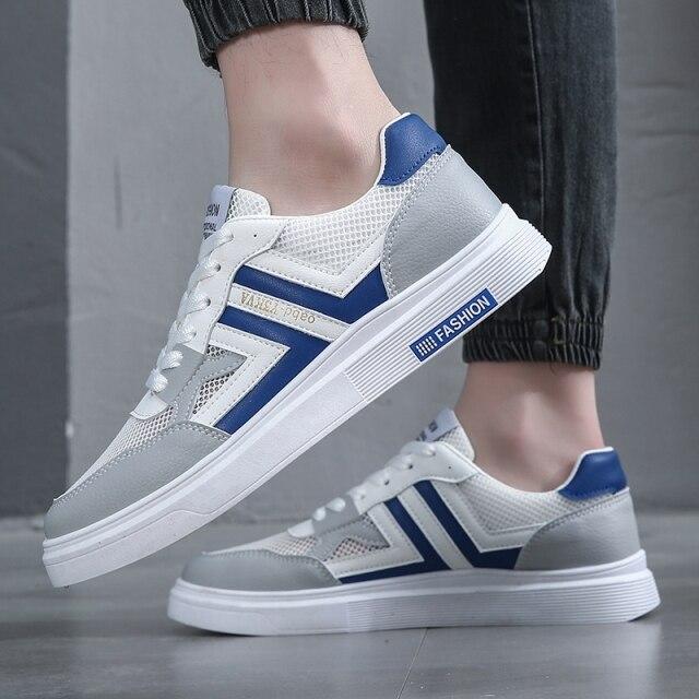 

Новейшая белая сетчатая обувь для мальчиков, мужские дышащие удобные кроссовки для бега, большие размеры 44, мужские летние кроссовки, повседневная студенческая обувь 10