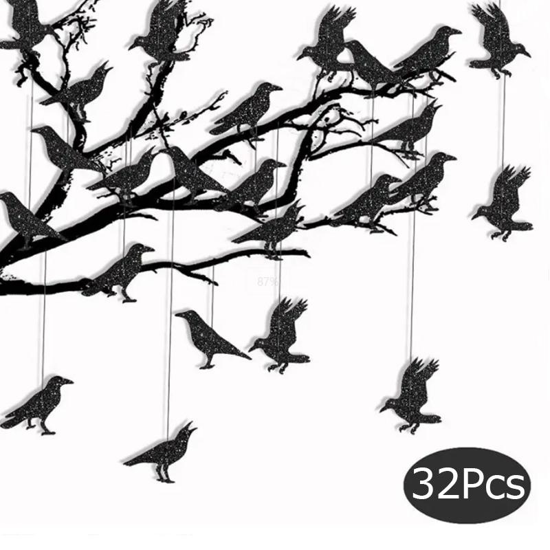 

32 шт./набор для готического декора дерева на Хэллоуин для тематической вечеринки