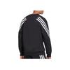 Adidas FI Crew Sweatshirt With Striped Panel Men Sweatshirt Black H46538