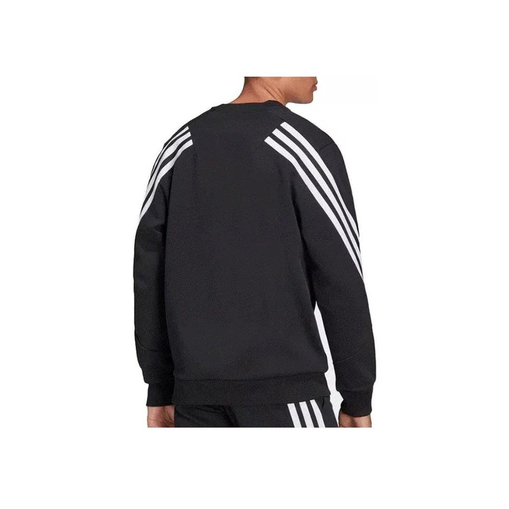 Adidas FI Crew Sweatshirt With Striped Panel Men Sweatshirt Black H46538