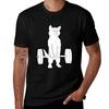 Cat Deadlift Powerlifting TShirt Basic Simple Casual Short Sleeve Tee